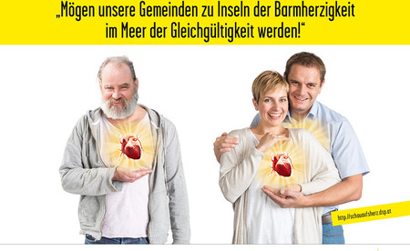 Kampagne 'Schau aufs Herz' / Diözese St. Pölten Kampagne der Diözese St. Pölten im 'Jahr der Barmherzigkeit'