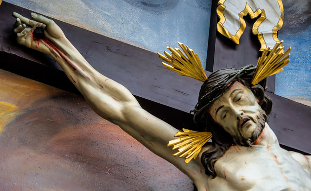 Christus am Kreuz / Erwin Wodicka - wodicka@aon.at, Erwin Wodicka Kreuzigung Jesus Christus. Symbolfoto für Ostern.