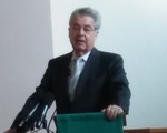 Alt-Bundespräsident Heinz Fischer als Gastpredigt in der evangelischen Markuskirche in Wien-Ottakring.