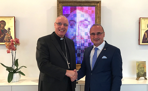 Kroatiens Außenminister besucht Bischof Zsifkovics / Dominik Orieschnig
