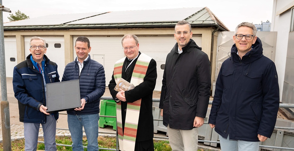 Segnung der PV-Anlage im Stiftsweingut Klosterneuburg / Stift Klosterneuburg