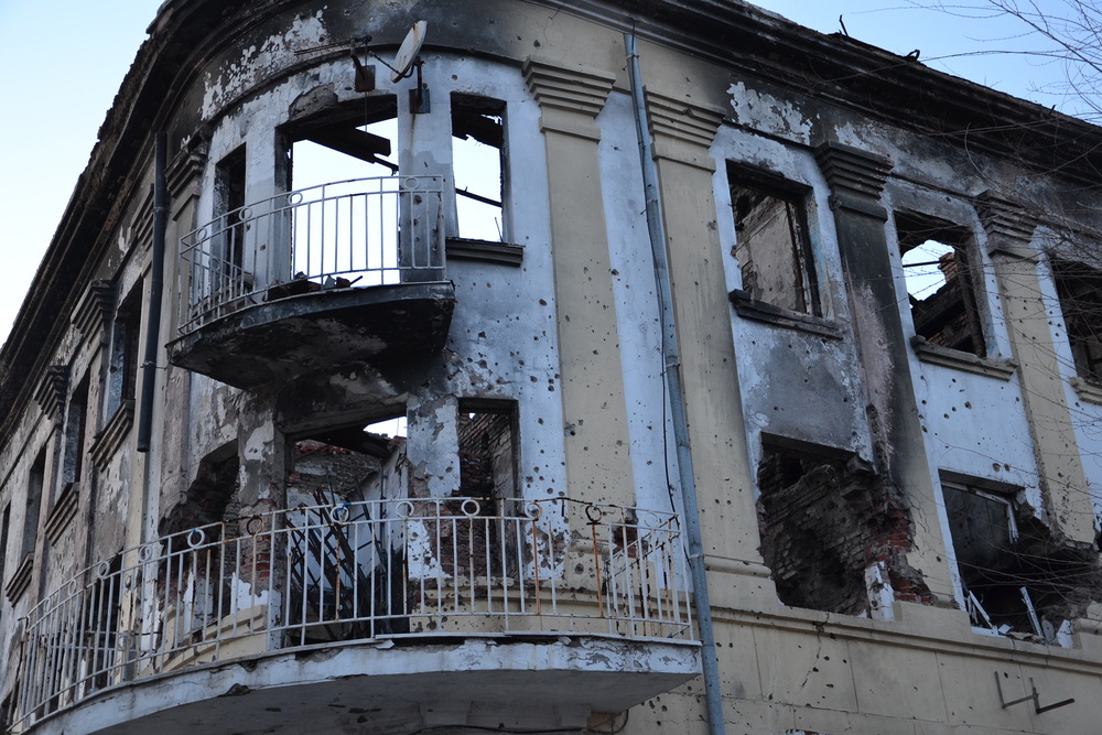 Ukraine - Mariupol, zerstörtes Haus / Kathpress/Pulling