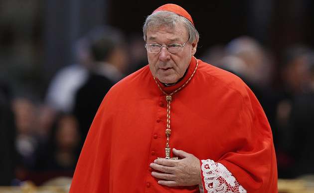 George Pell / © 2015 KNA, www.kna-bild.de - Nutzungsrechte vorbehalten., Paul Haring/CNS Der australische Kardinal George Pell am 24. Oktober 2015 im Vatikan.