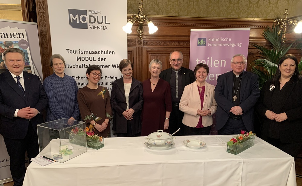 Fastensuppenessen 2025 der Kath. Frauenbewegung für mehr Klimagerechtigkeit im Wiener Rathaus / Paul Wuthe / Kathpress Wien: Fastensuppenessen der Frauenbewegung für mehr Klimagerechtigkeit