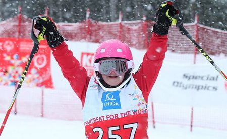 Skiläuferin Anna-Sophie Friedl bei den 'Special-Olympics' / GEPA pictures / Harald Steiner
