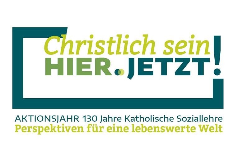 130 Jahre Katholische Soziallehre Logo zum Aktionsjahr der Katholischen Aktion