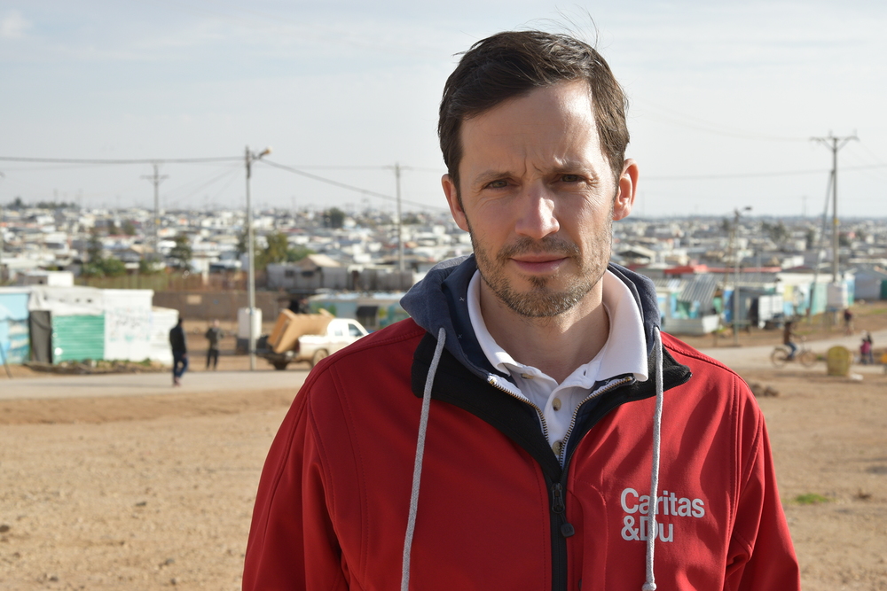 Caritas Wien-Generalsekretär Klaus Schwertner im Zaatari-Flüchtlingscamp in Jordanien / Georg Pulling/Kathpress Caritas Wien-Generalsekretär Klaus Schwertner im Zaatari-Flüchtlingscamp in Jordanien