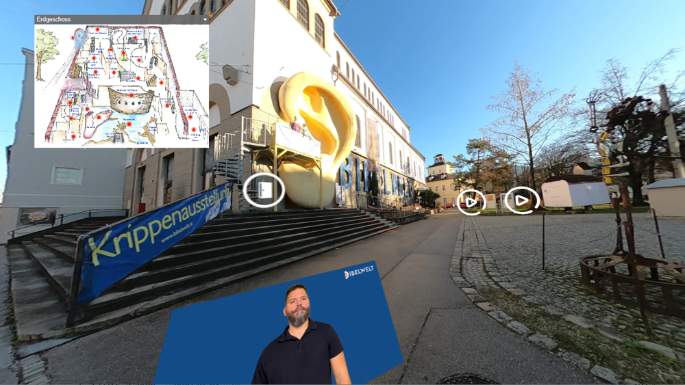 Bibelwelt Salzburg bietet 3D-Tour in Gebärdensprache / Bibelwelt 3D-Tour und Tablets: Bibelwelt erhöht Barrierefreiheit für Gehörlose