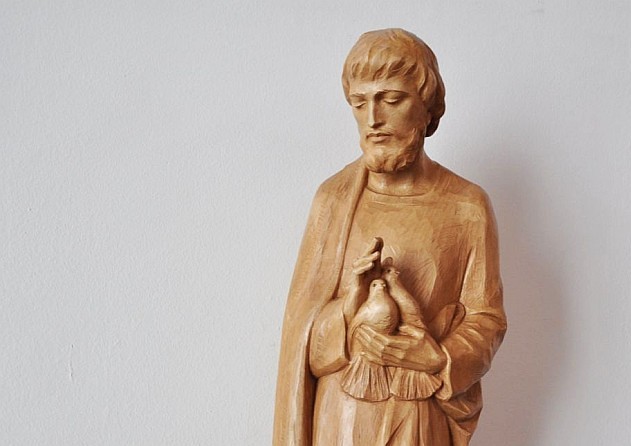 Statue des heiligen Josef im Innsbrucker Karmelkloster / Stift Wilten Statue des heiligen Josef im Innsbrucker Karmelkloster